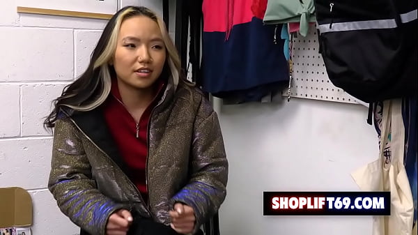 Sexy teen Asia Lee getting fucked by the security guard for stealing a jacket