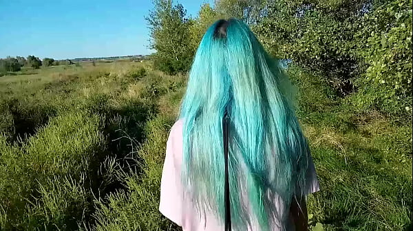 a slave by the river obediently gives herself to fuck