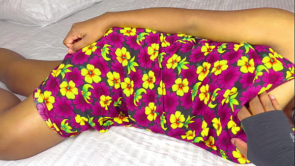 Hot sex on new year evening at home with stepsister